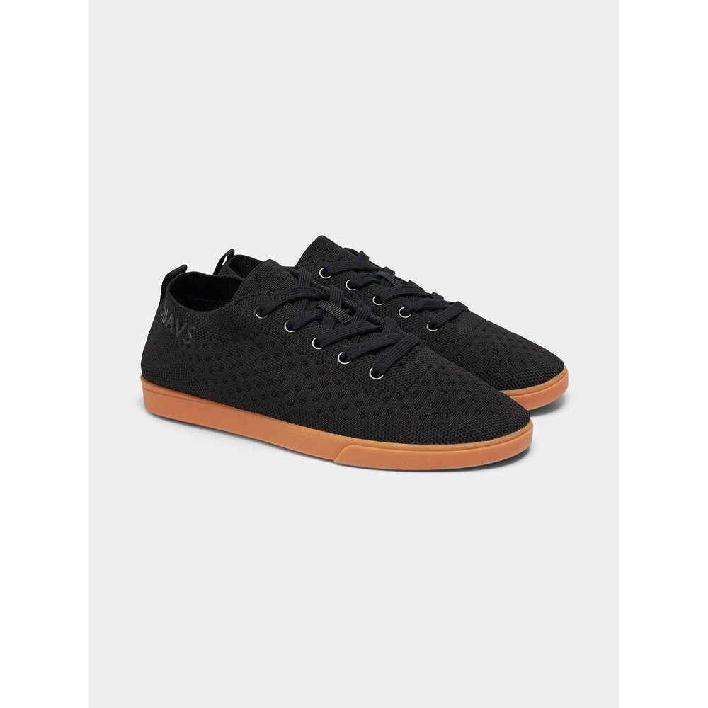 Suavs The Zilker Gum Lace Up Sneakers Jet Black Women Size Women US 9 Men 7 $95
